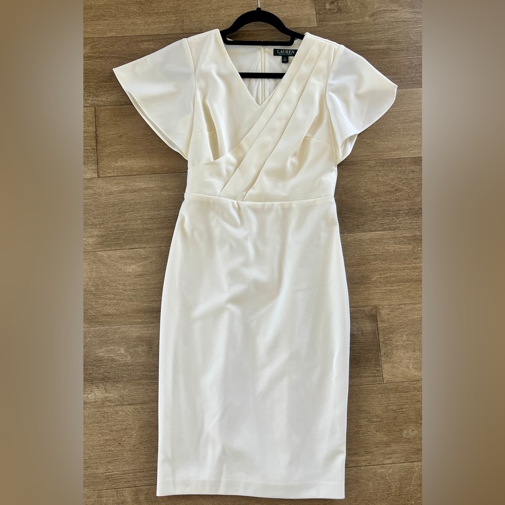 Ralph Lauren Ivory Midi Dress